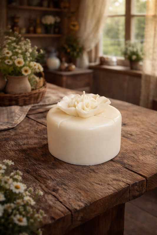 Moonmilk Blossom Candle