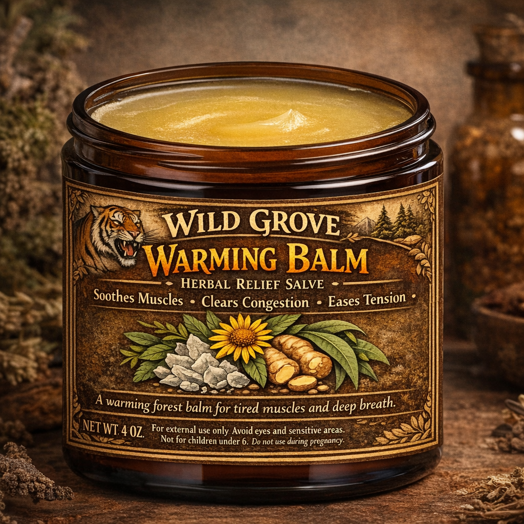 Wild Grove Warming Balm - Herbal Pain Relief Balm