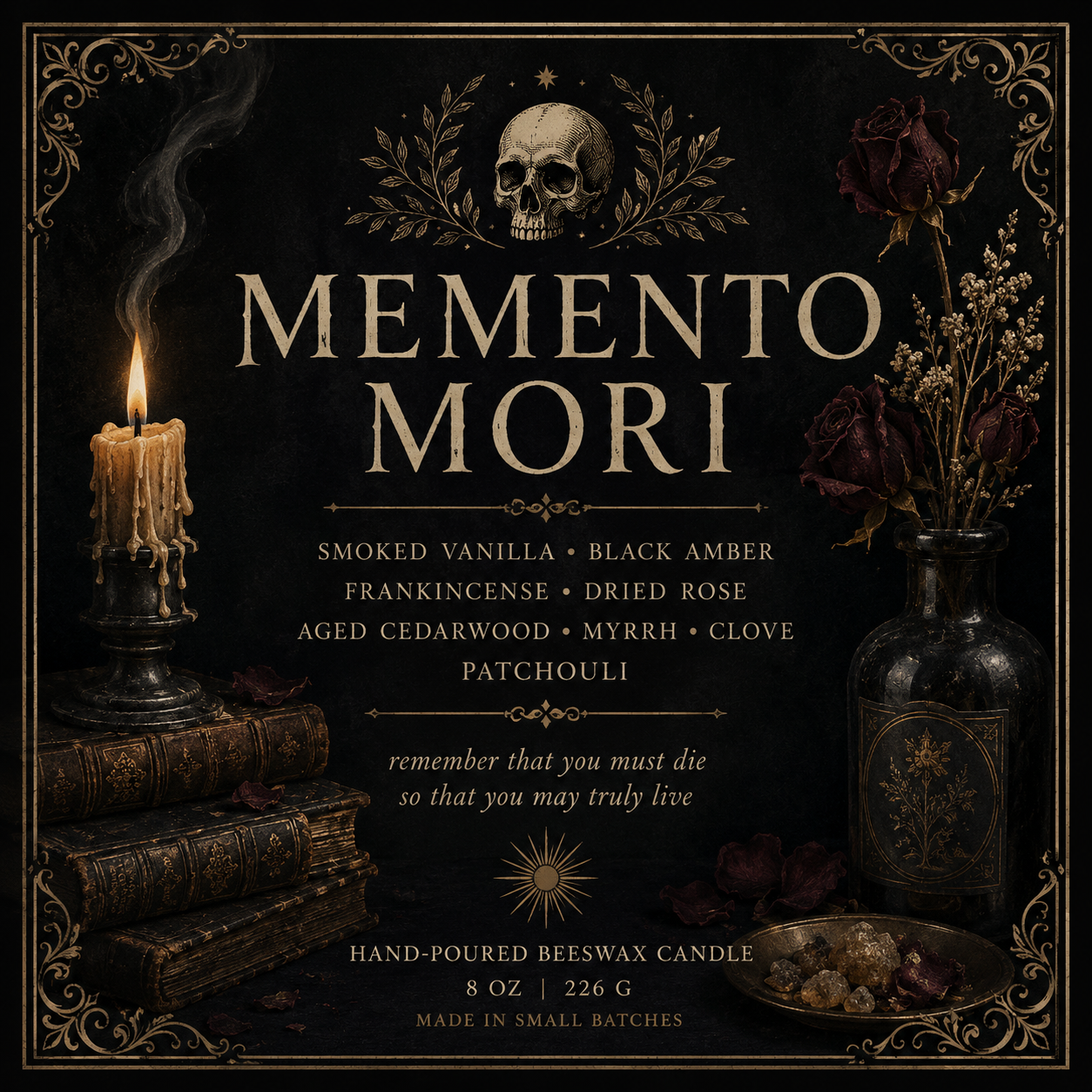 Memento Mori Candle