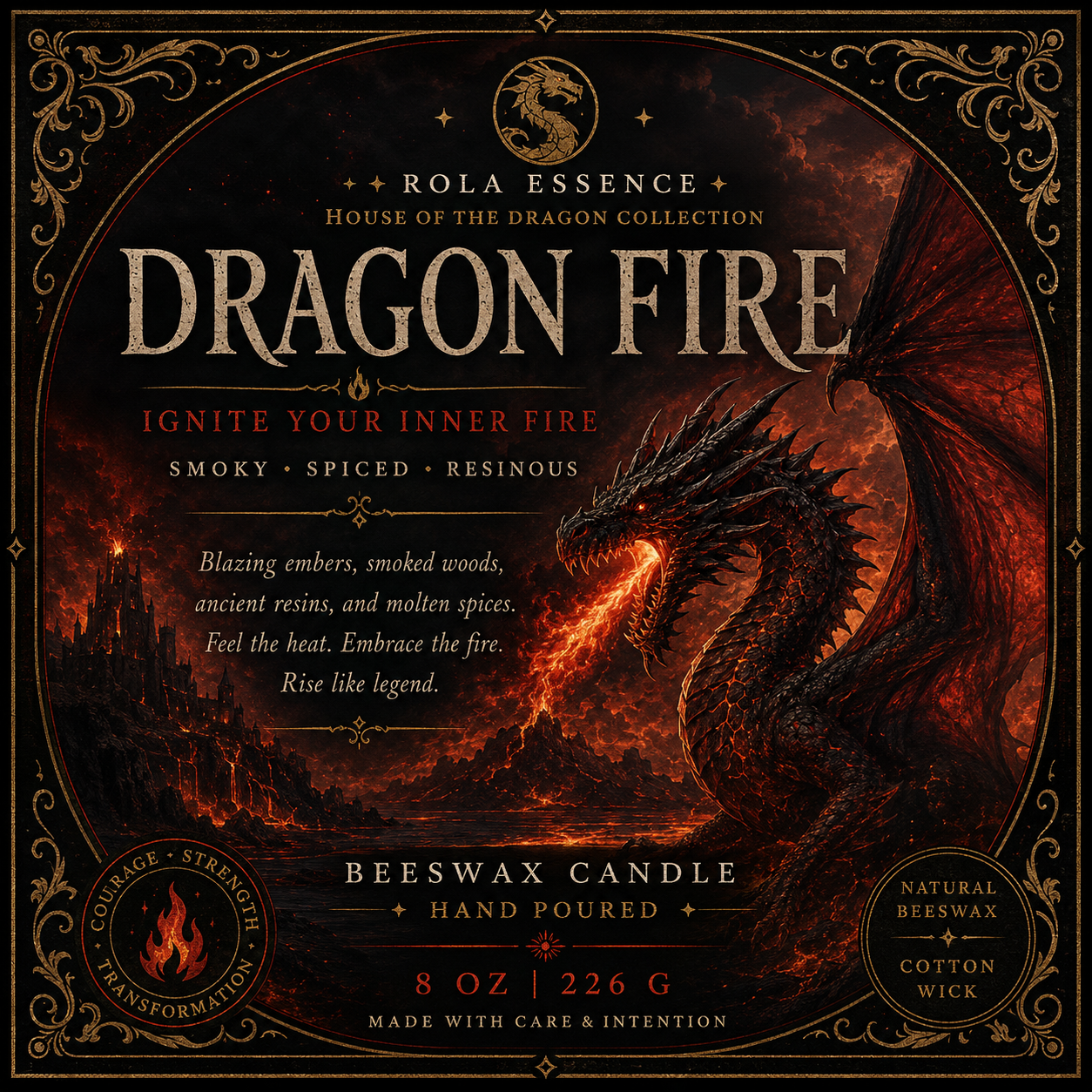 Dragon Fire Candle