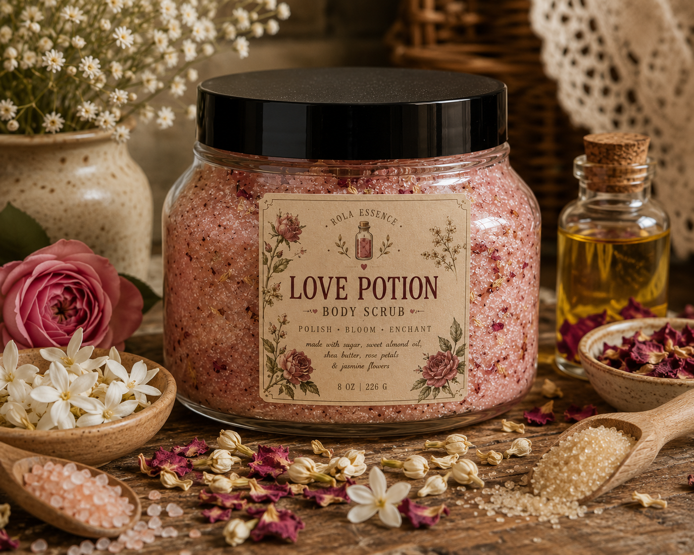 Love Potion Body Scrub - Bloom• Polish • Enchant