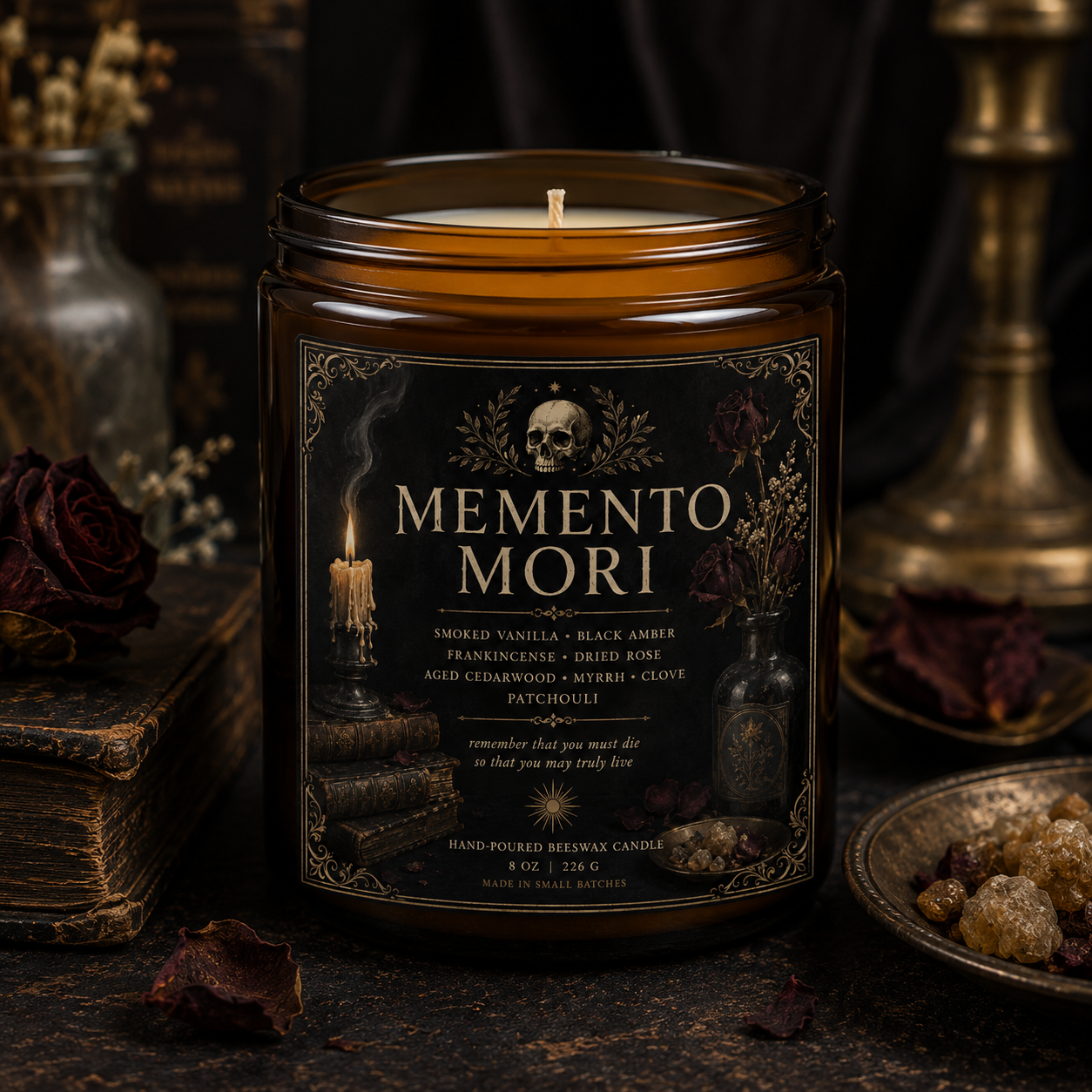 Memento Mori Candle