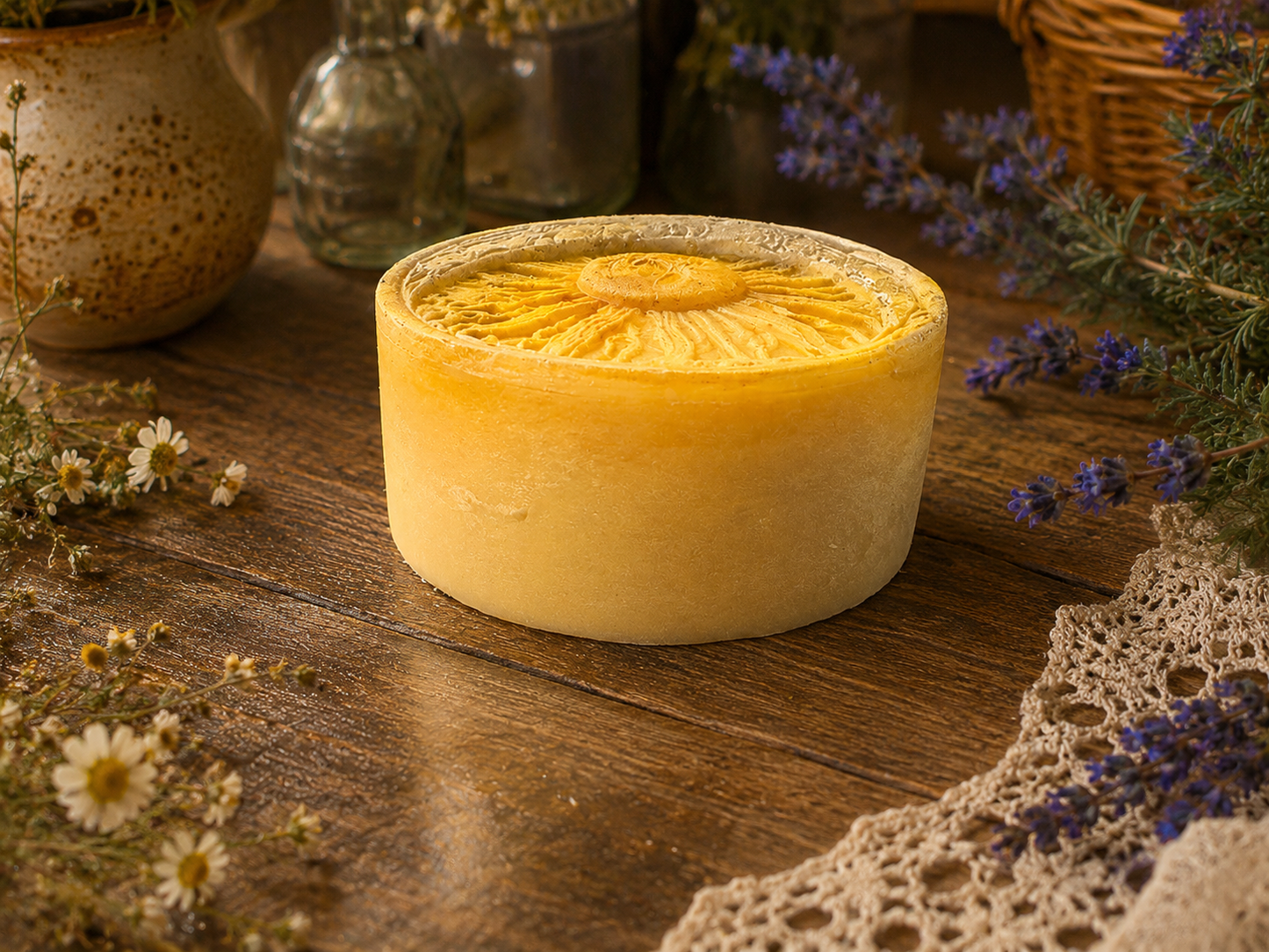 Sunspell & Moonlight | Celestial Beeswax Candle