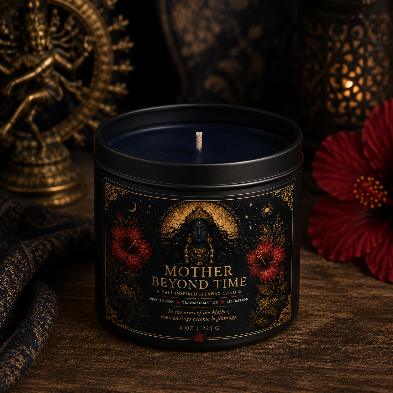Mother Beyond Time | Kali-Inspired Beeswax Candle