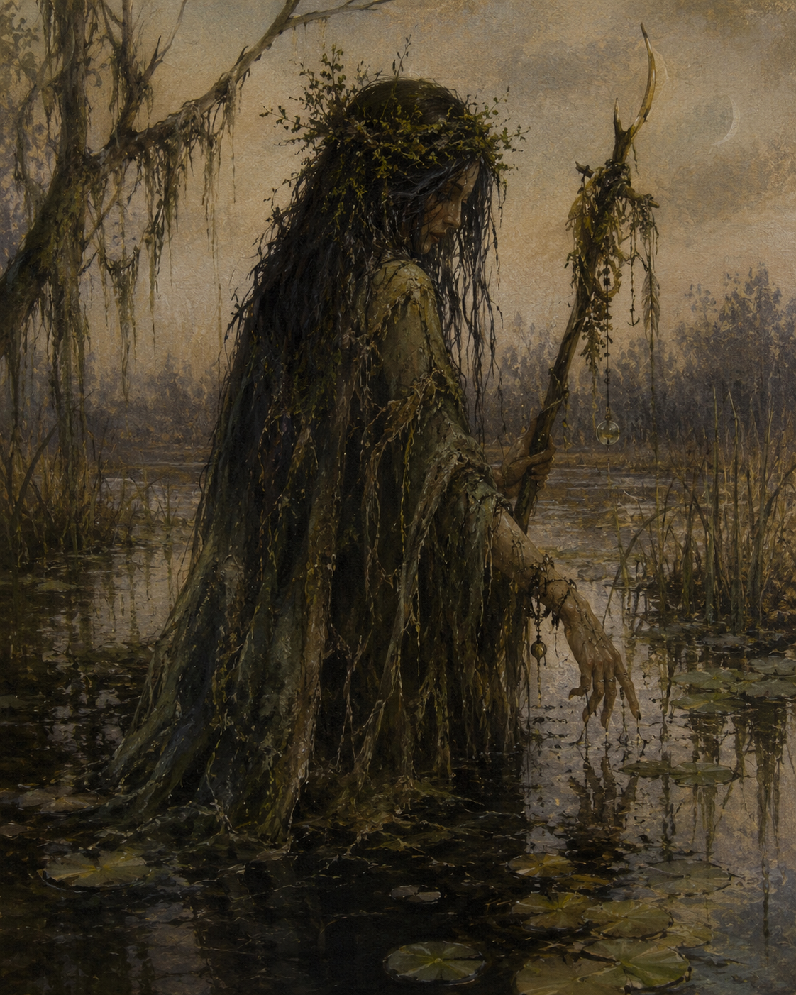 Bog Witch Beeswax Candle
