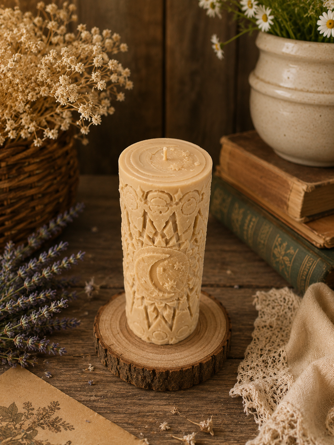 Moonlit Compass Candle
