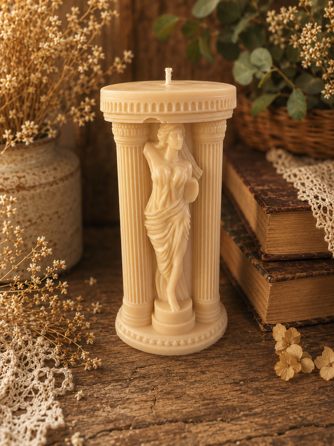 Temple of Venus Beeswax Candle
