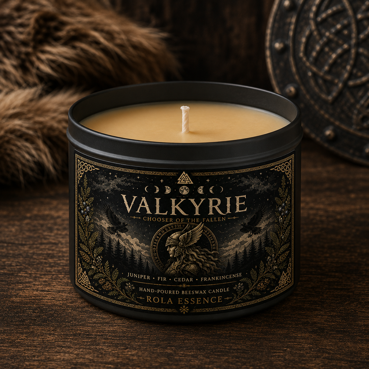 Valkyrie | Chooser of the Fallen Beeswax Candle
