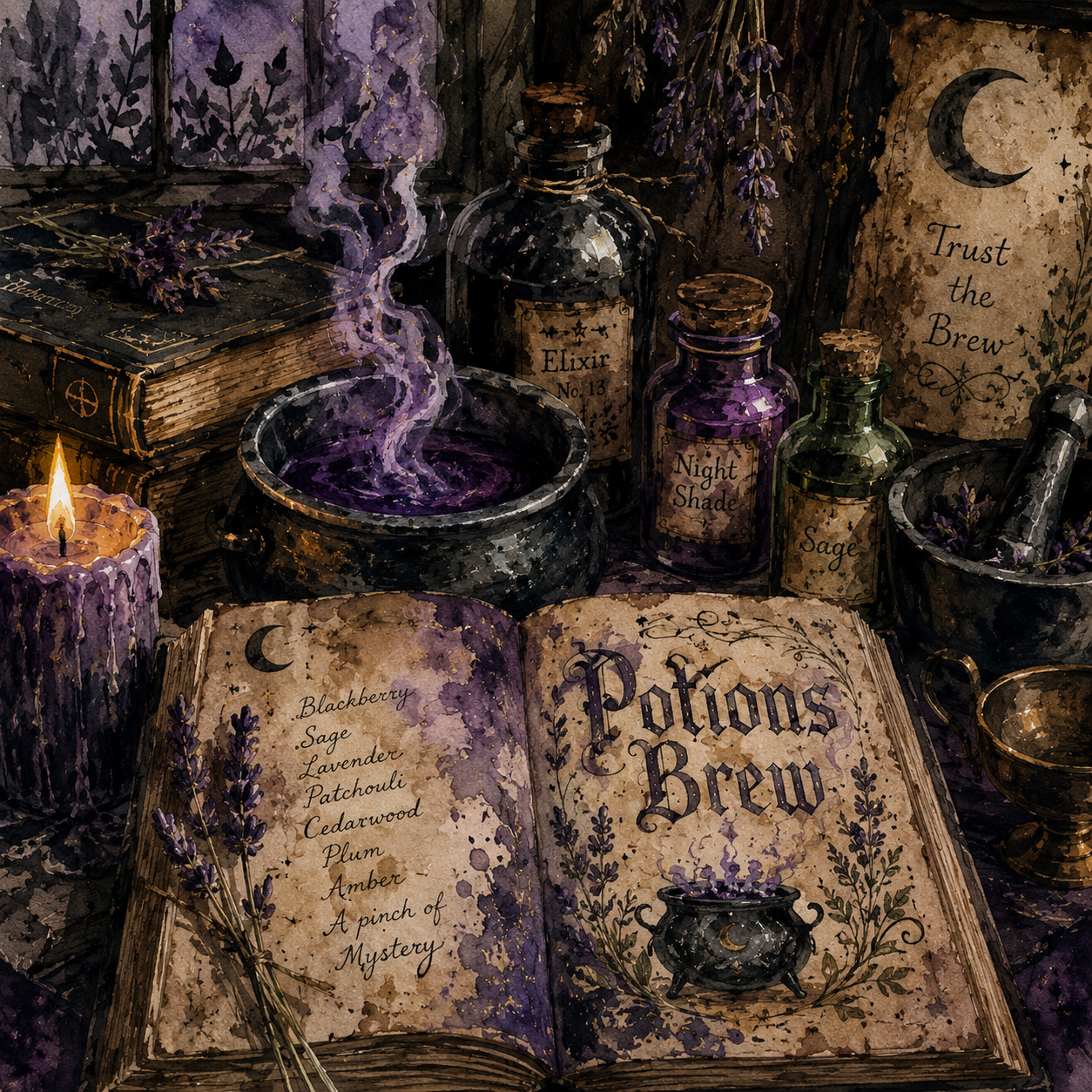 Potions Brew Beeswax Candle | Brew. Burn. Bewitch.