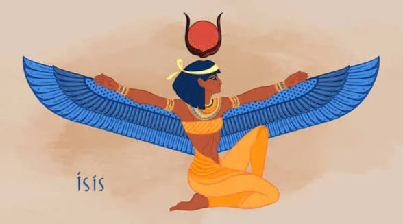 Wings of Isis Goddess Beeswax Candle