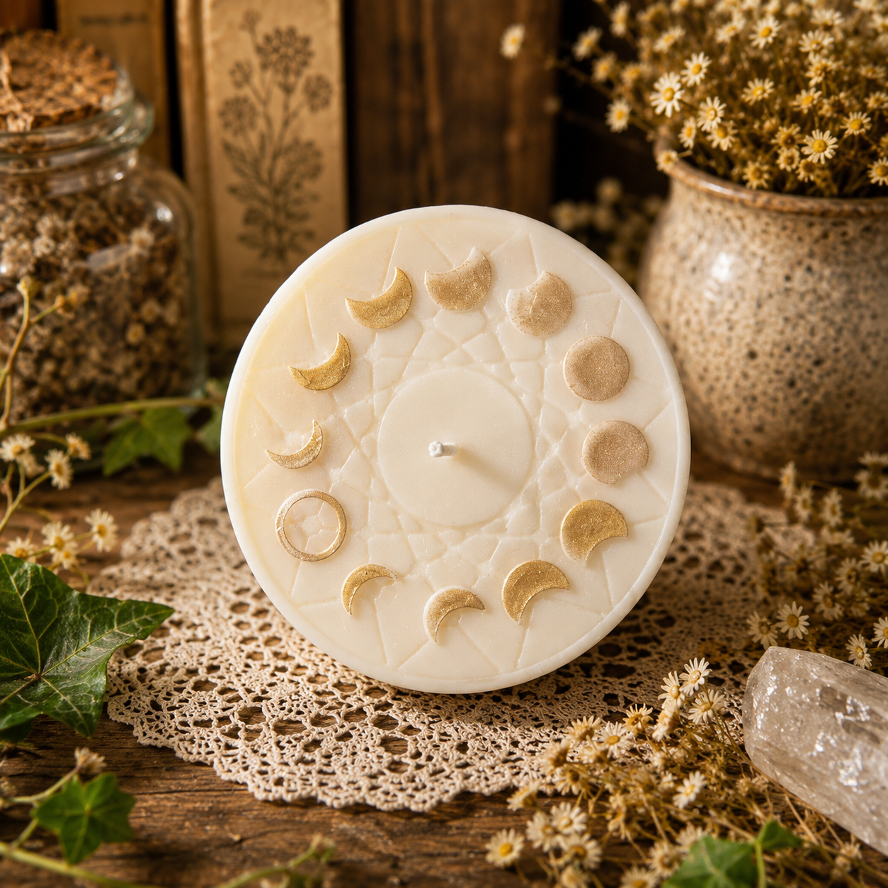 Lunar Alchemy Beeswax Candle