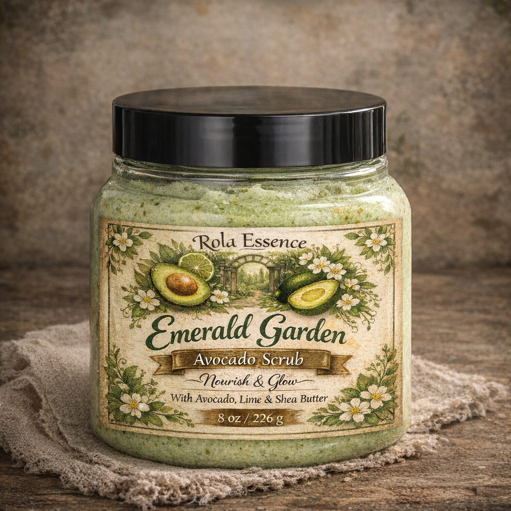 Emerald Garden Avocado Scrub - Polish • Nourish • Glow