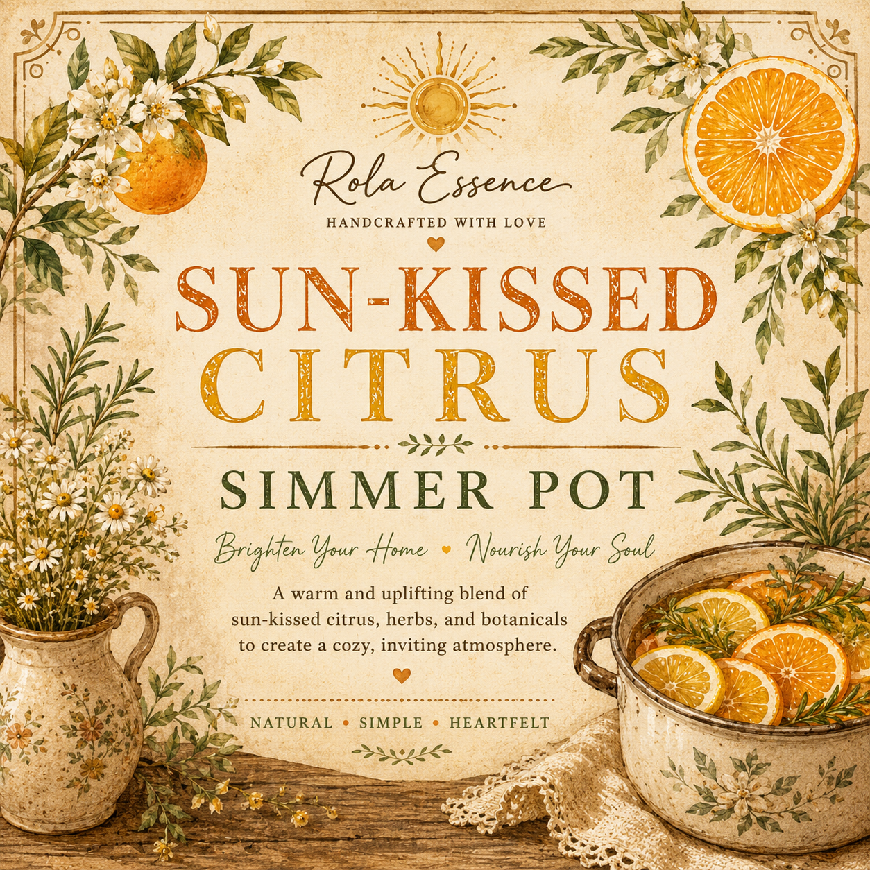 Sun-Kissed Citrus Simmer Pot
