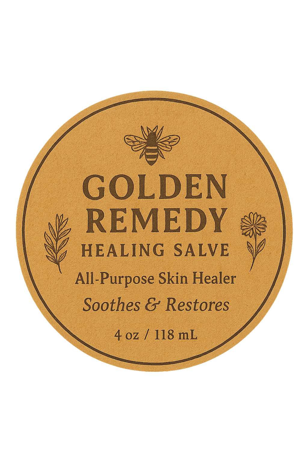 Golden Remedy Healing All Over Salve - Restorative, Softening, & Calming