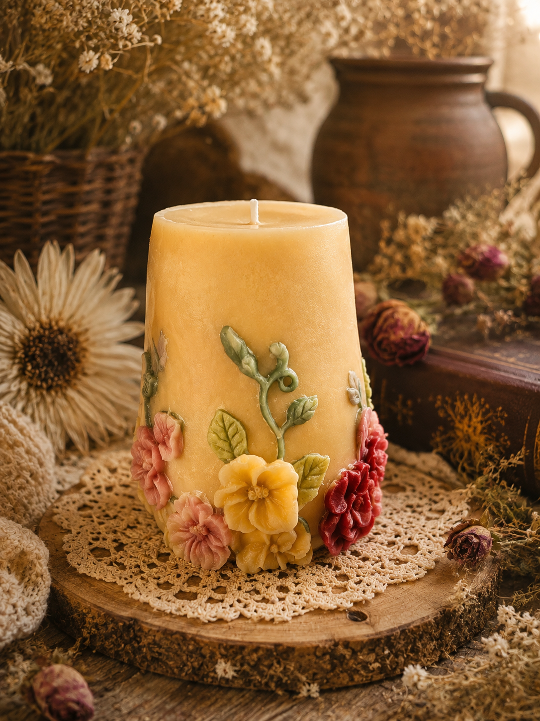 Gilded Wildflower Garden Candle | Where Wildflowers Turn Golden