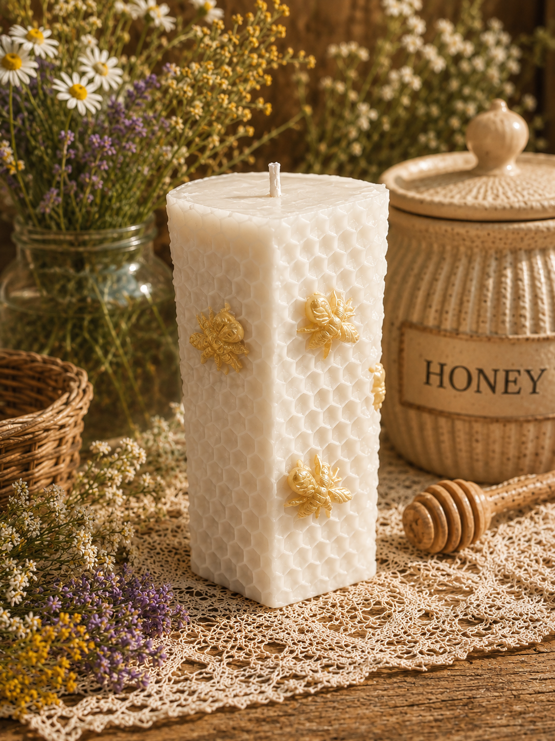 Golden Hive Beeswax Candle