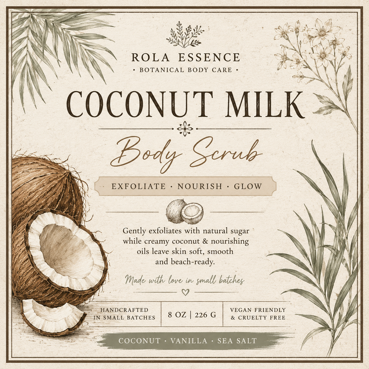 Coconut Milk Body Scrub