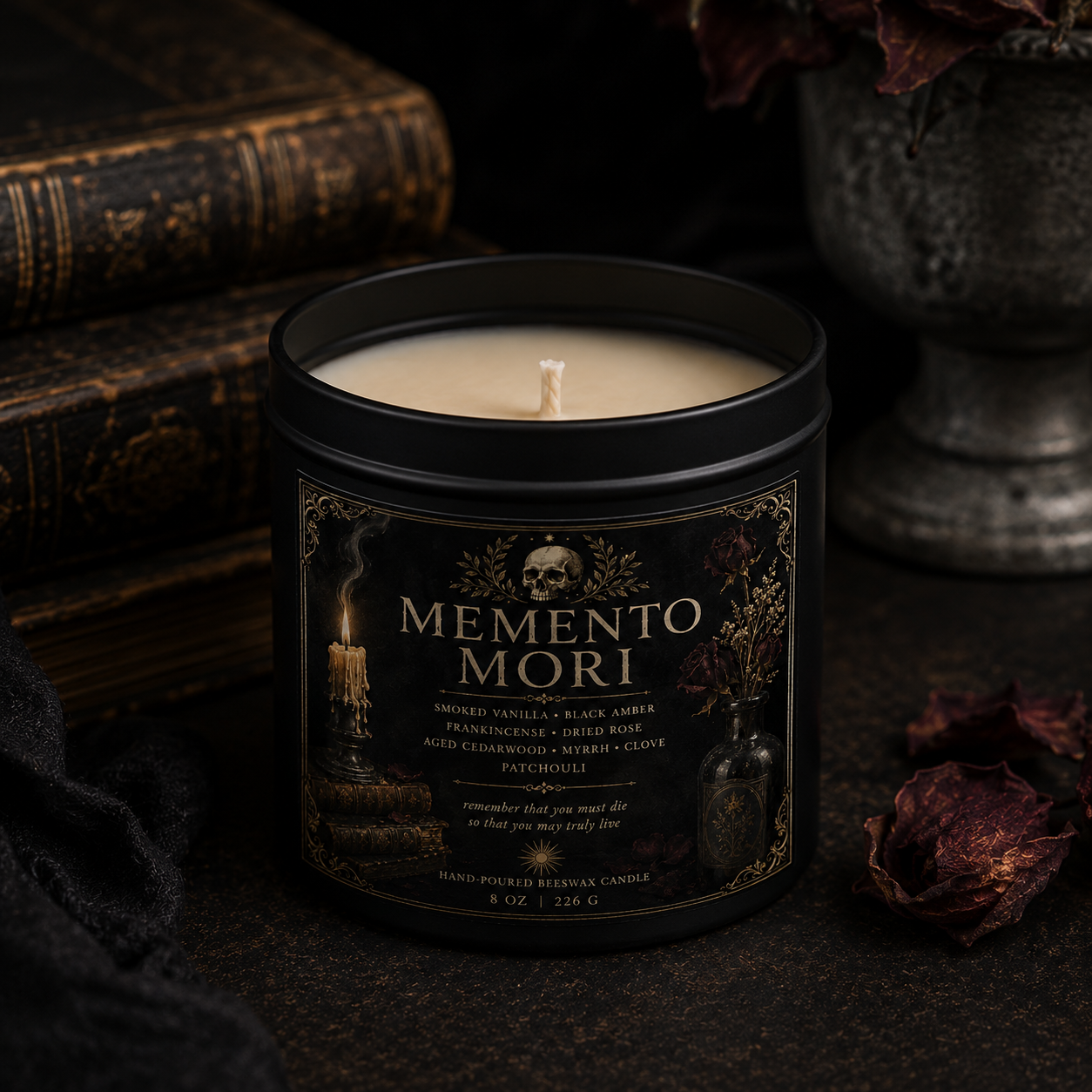 Memento Mori Candle