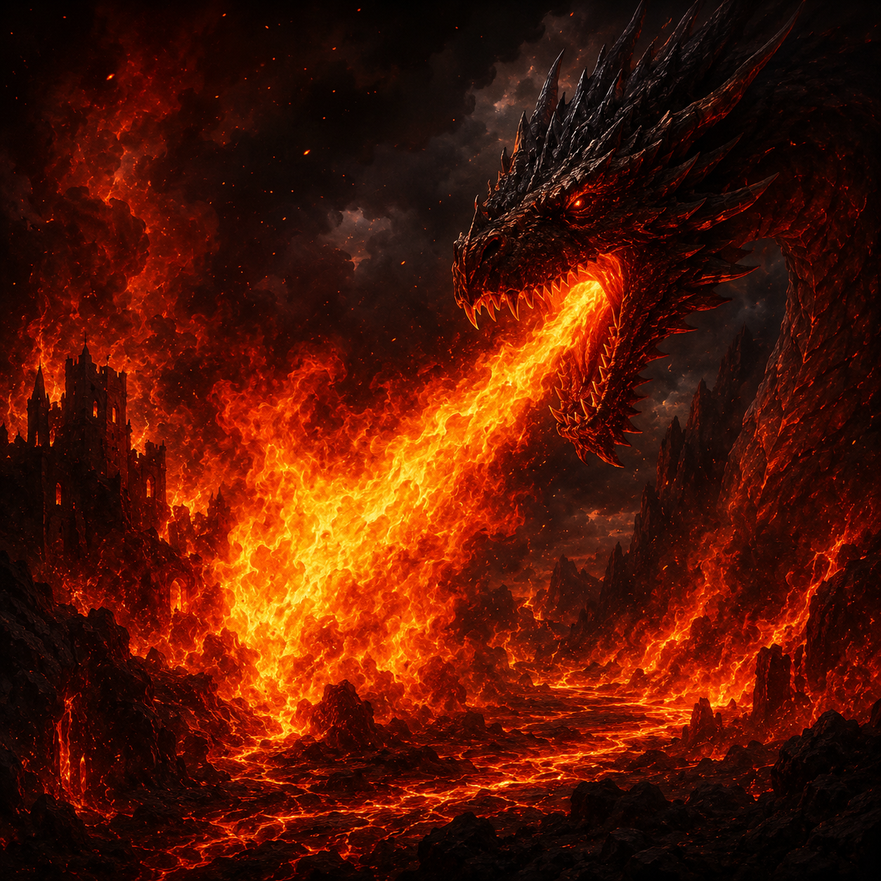Dragon Fire Candle
