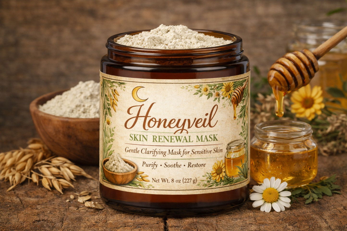 Honeyveil Skin Renewal Mask - Sensitive Skin Face Mask
