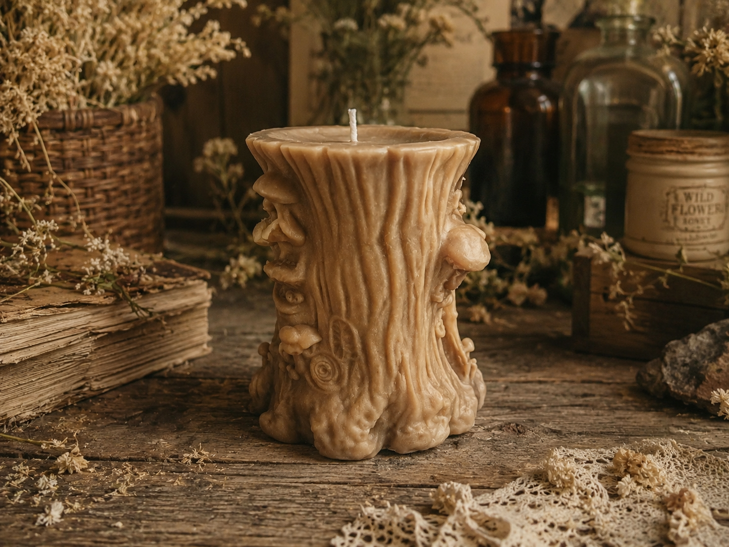 Whispering Hollow Beeswax Candle