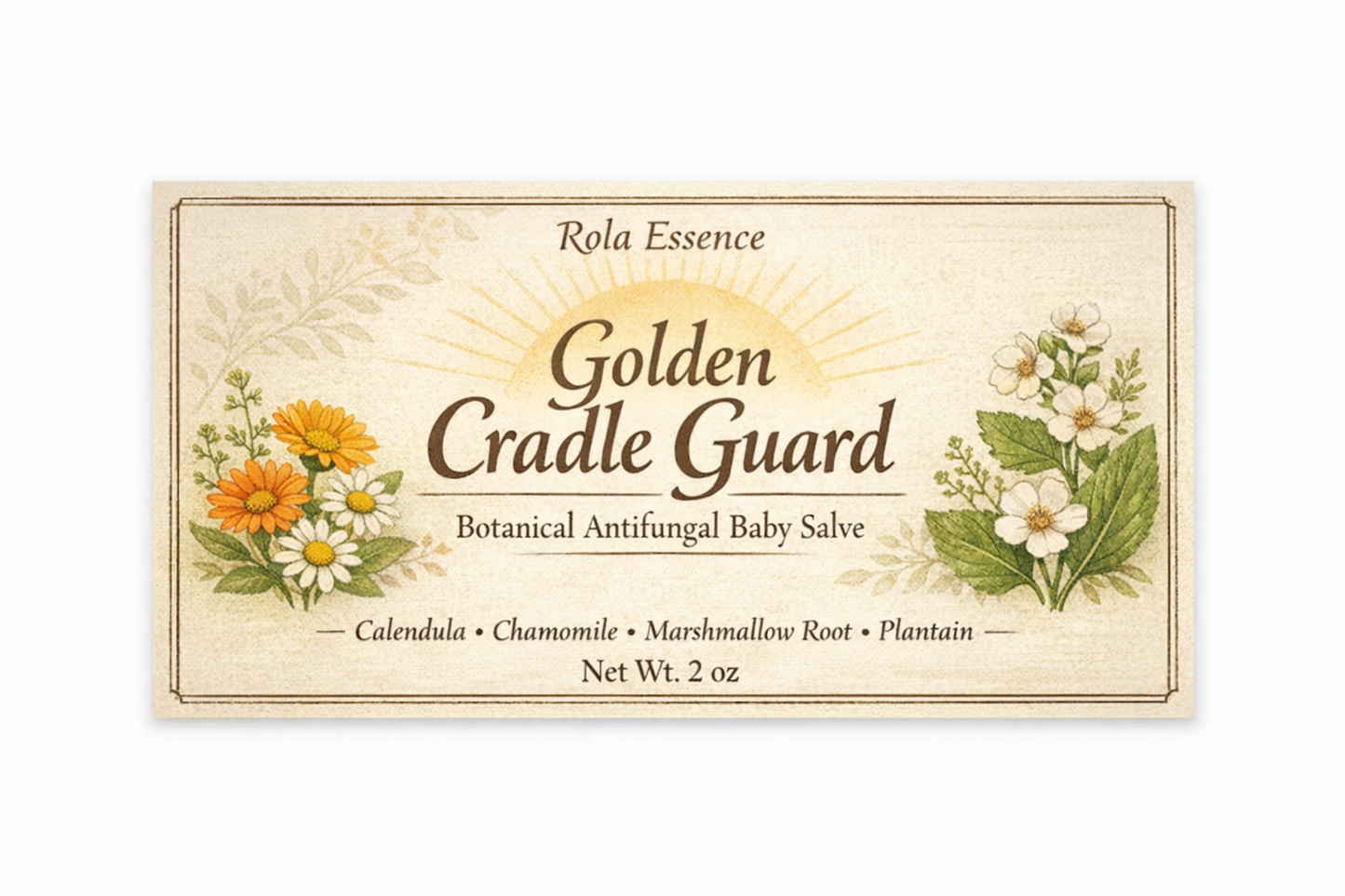 Golden Cradle Guard – Botanical Antifungal Baby Salve