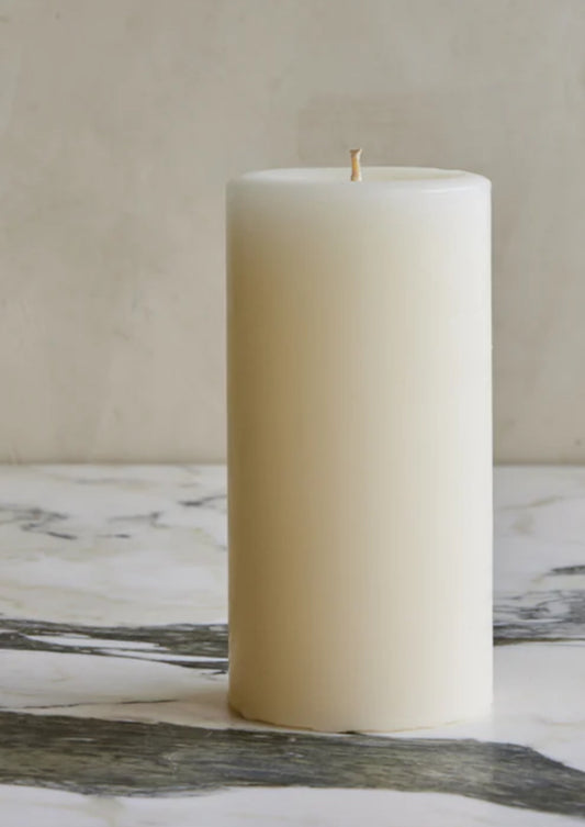 Tall White Pillar Candle