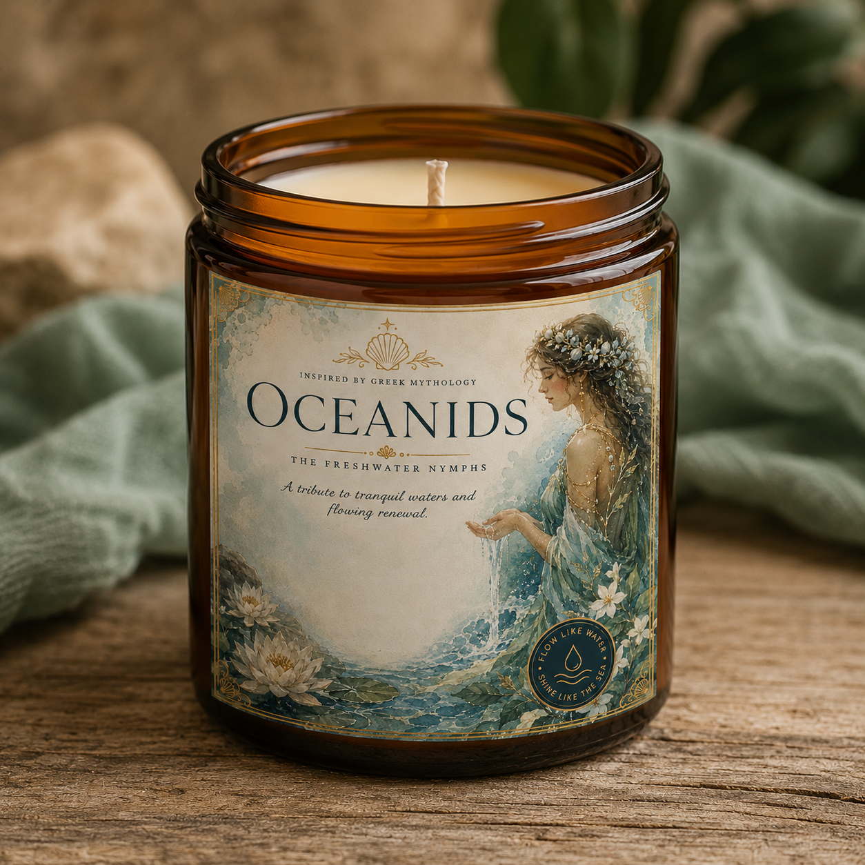 Oceanids Nymph Candle