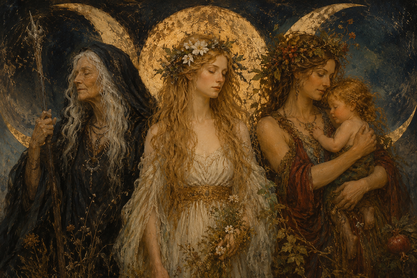 The Gilded Three | Maiden • Mother • Crone