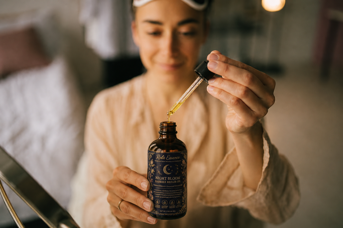 Night Bloom Barrier Repair Oil - Pollution Defense • Overnight Renewal • Deep Hydration
