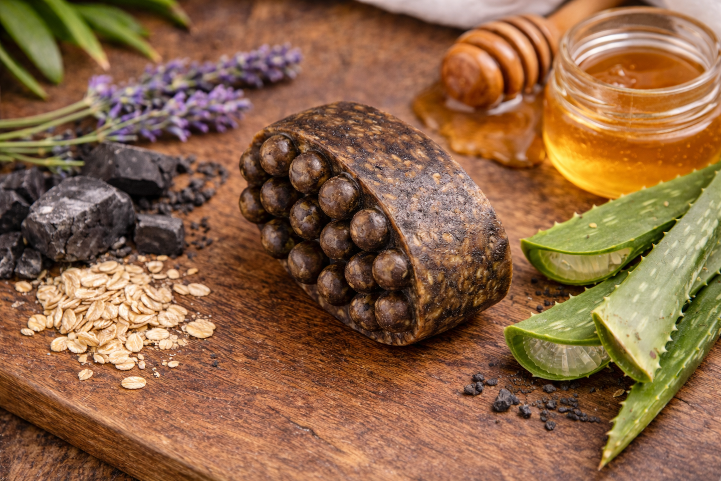 Clear Earth - African Black Soap Massage Bar