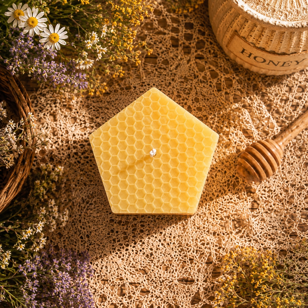 Golden Hive Beeswax Candle