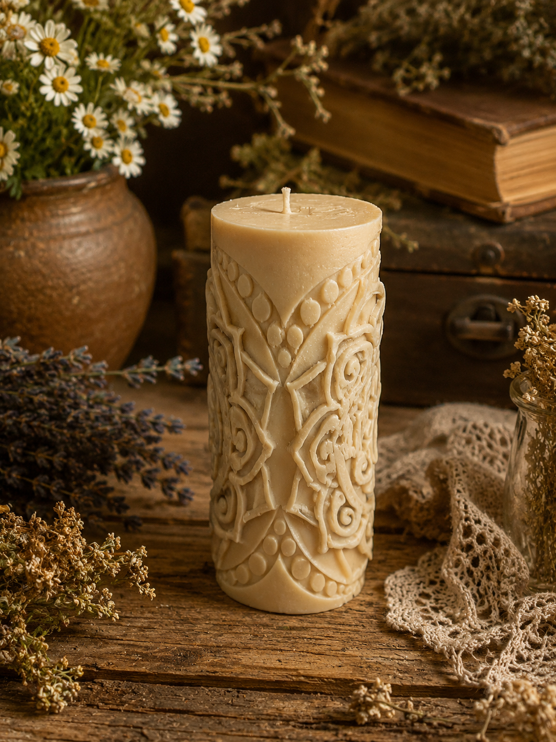 Sanctuary Stone Pillar Candle