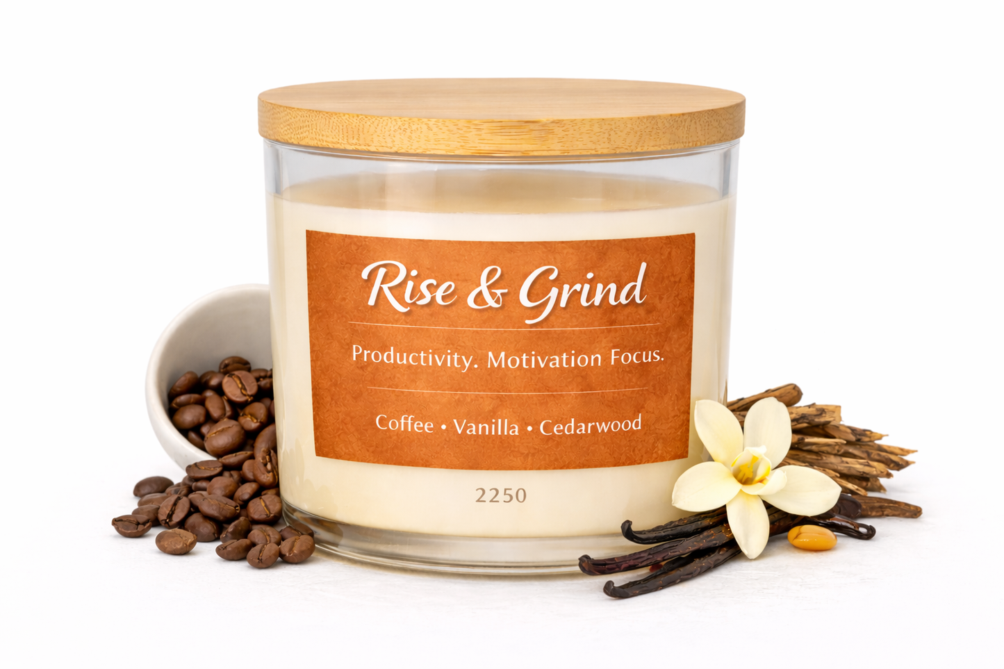 Rise & Grind – Coffee Vanilla Cedarwood