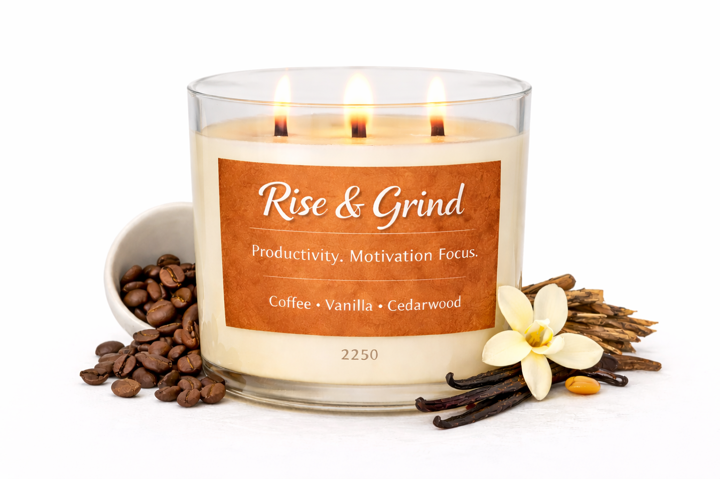 Rise & Grind – Coffee Vanilla Cedarwood