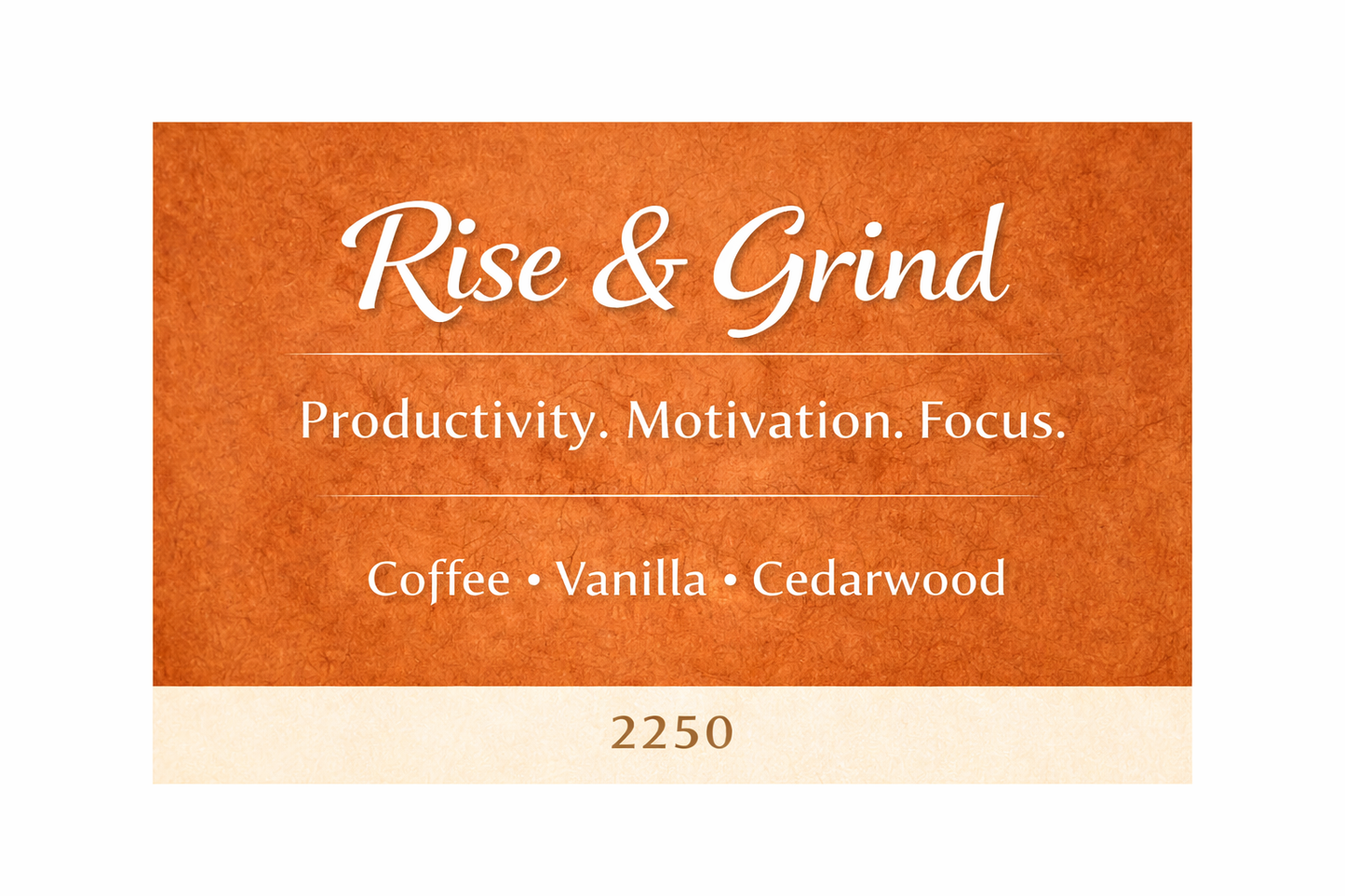 Rise & Grind – Coffee Vanilla Cedarwood