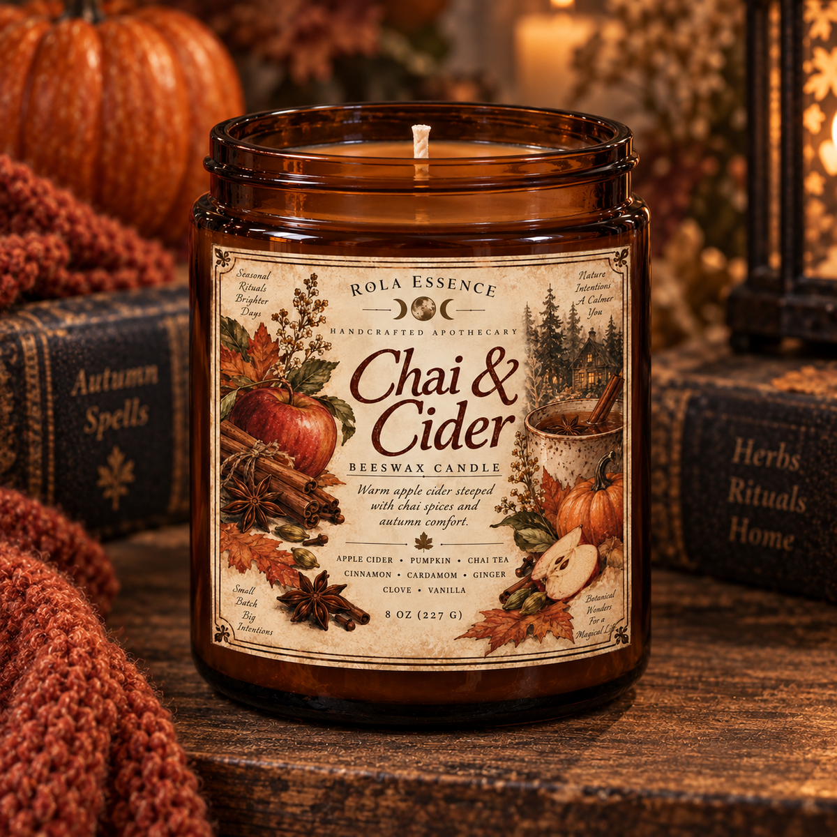Chai & Cider Beeswax Candle
