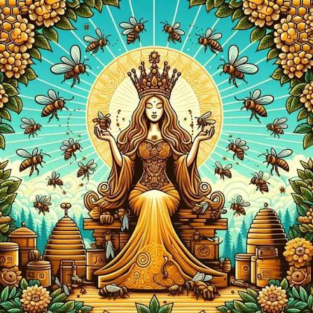 Melissa • Keeper of the Sacred Hive - Goddess-Inspired Beeswax Candle