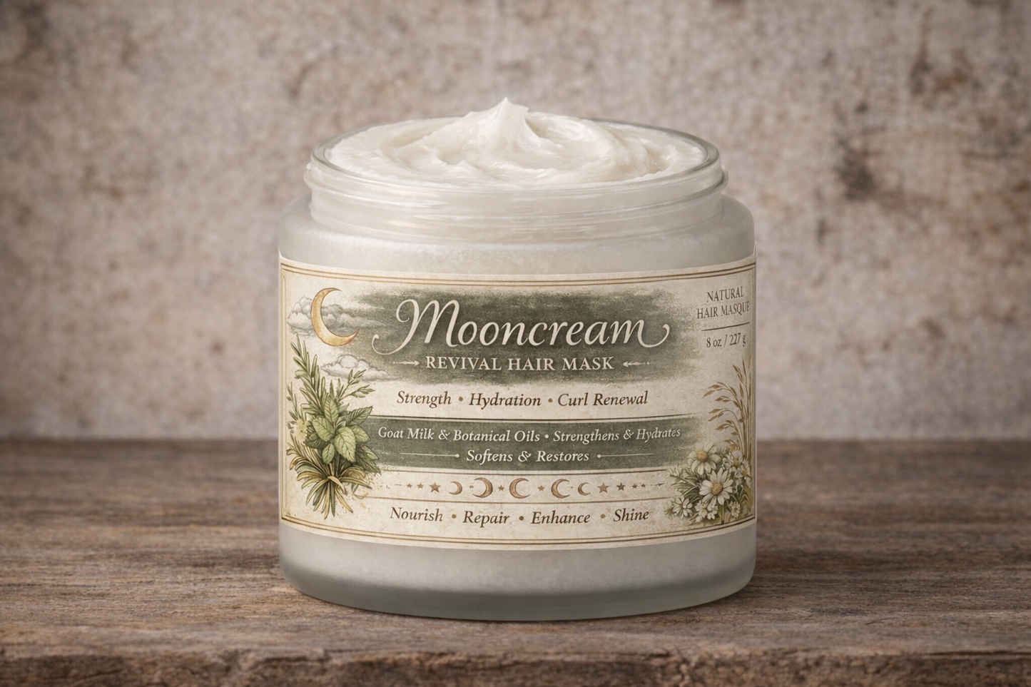 Mooncream Revival Hair Mask - Strength • Hydration • Curl Renewal