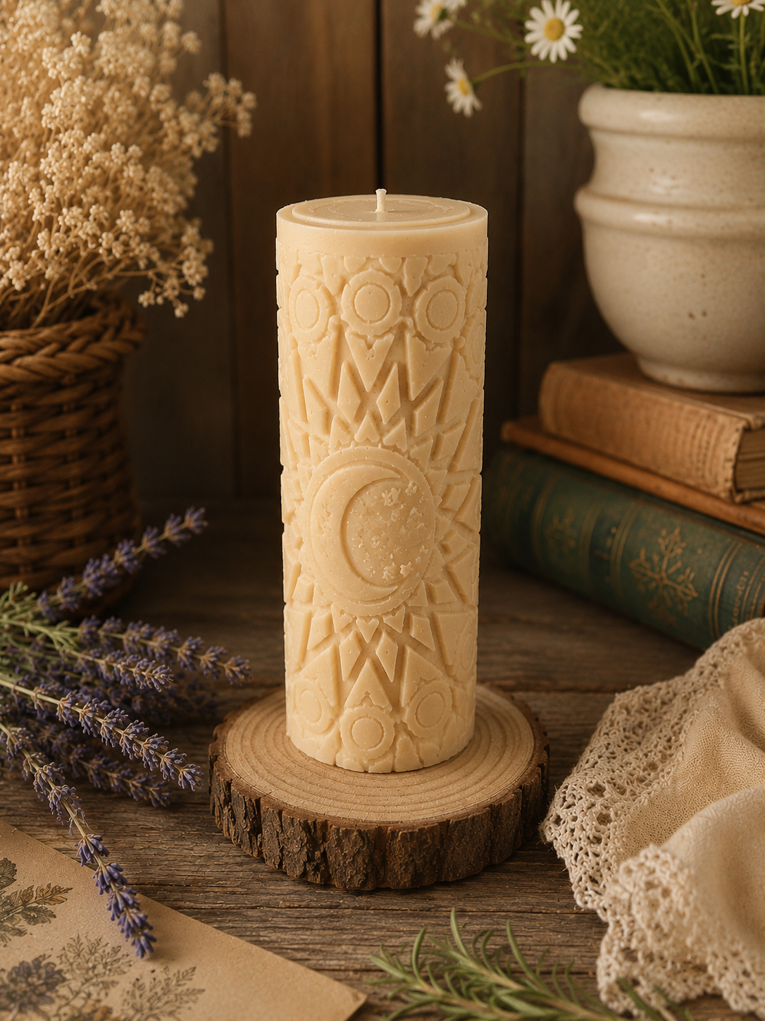 Moonlit Compass Candle