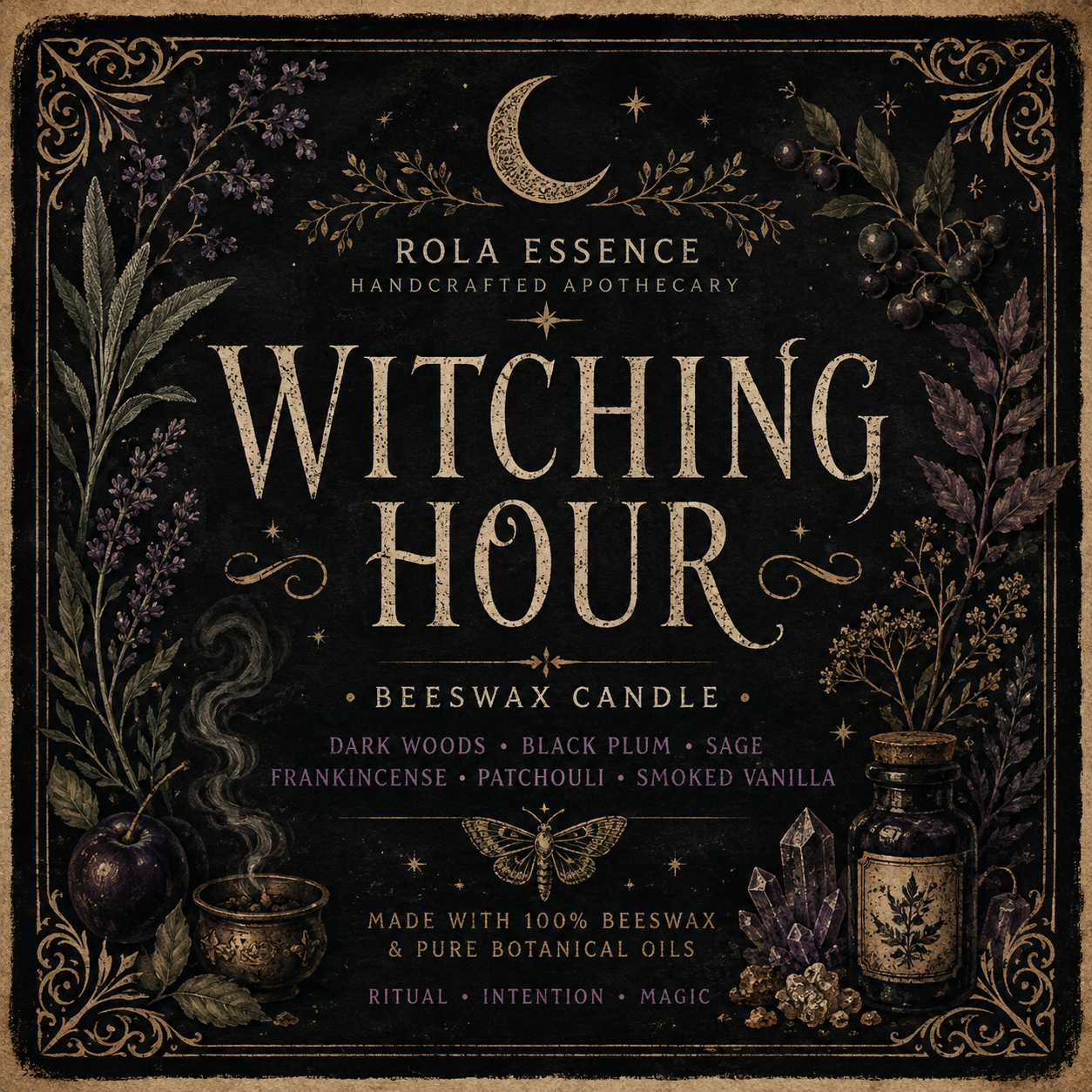 Witching Hour | Beeswax Candle