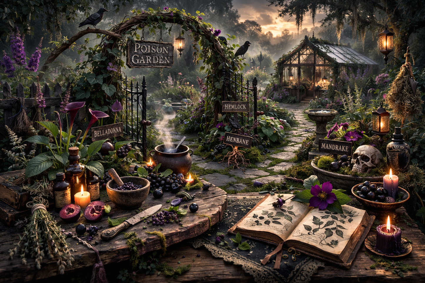 Poison Garden - Nightshade Inspired Candle