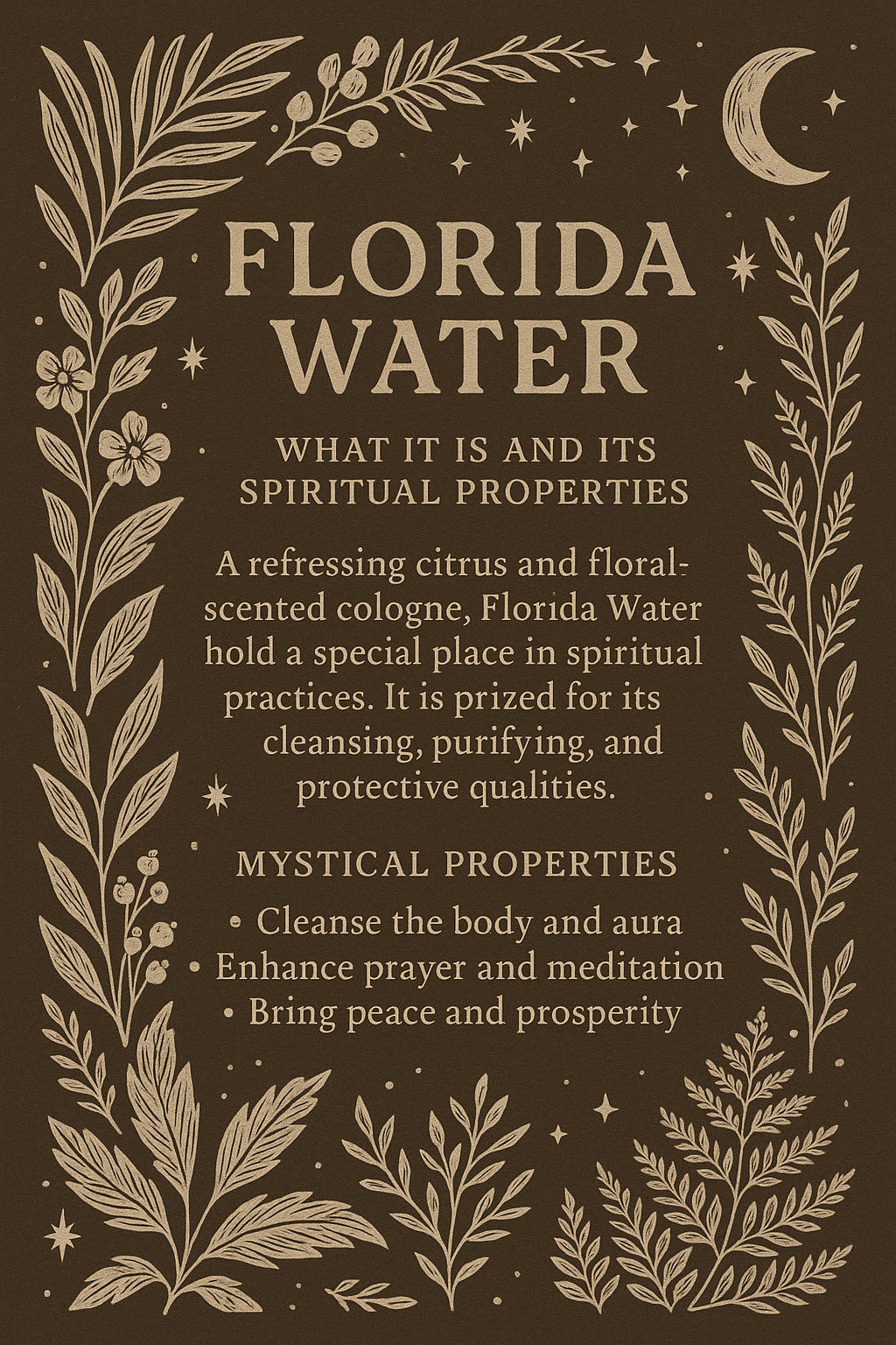 Florida Water Candle – “Waters of Blessing”