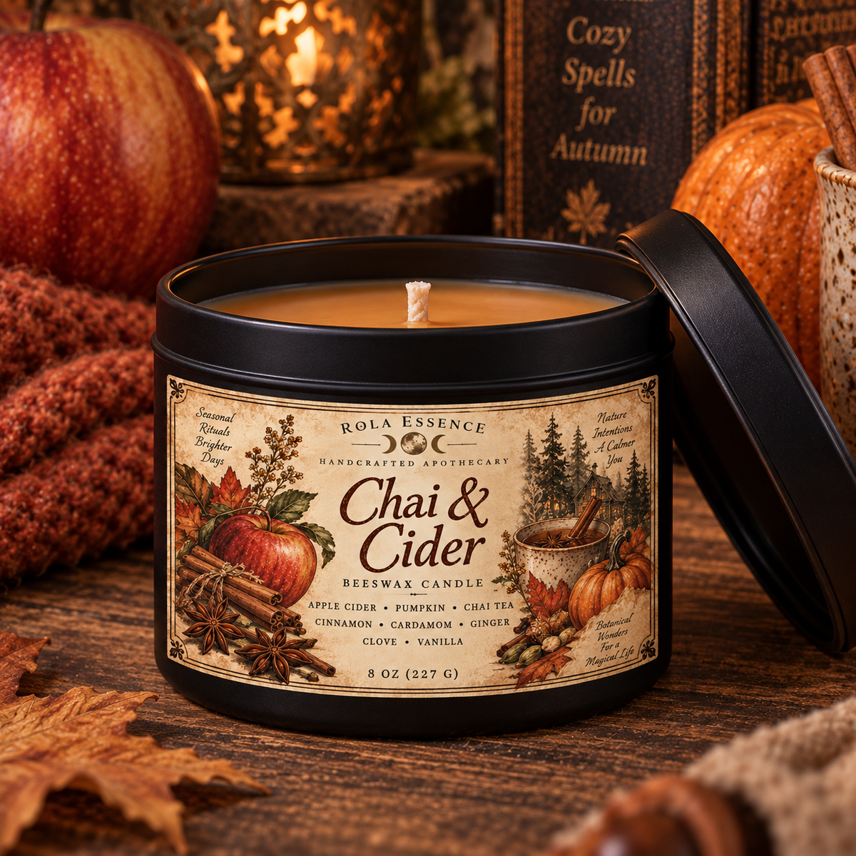 Chai & Cider Beeswax Candle