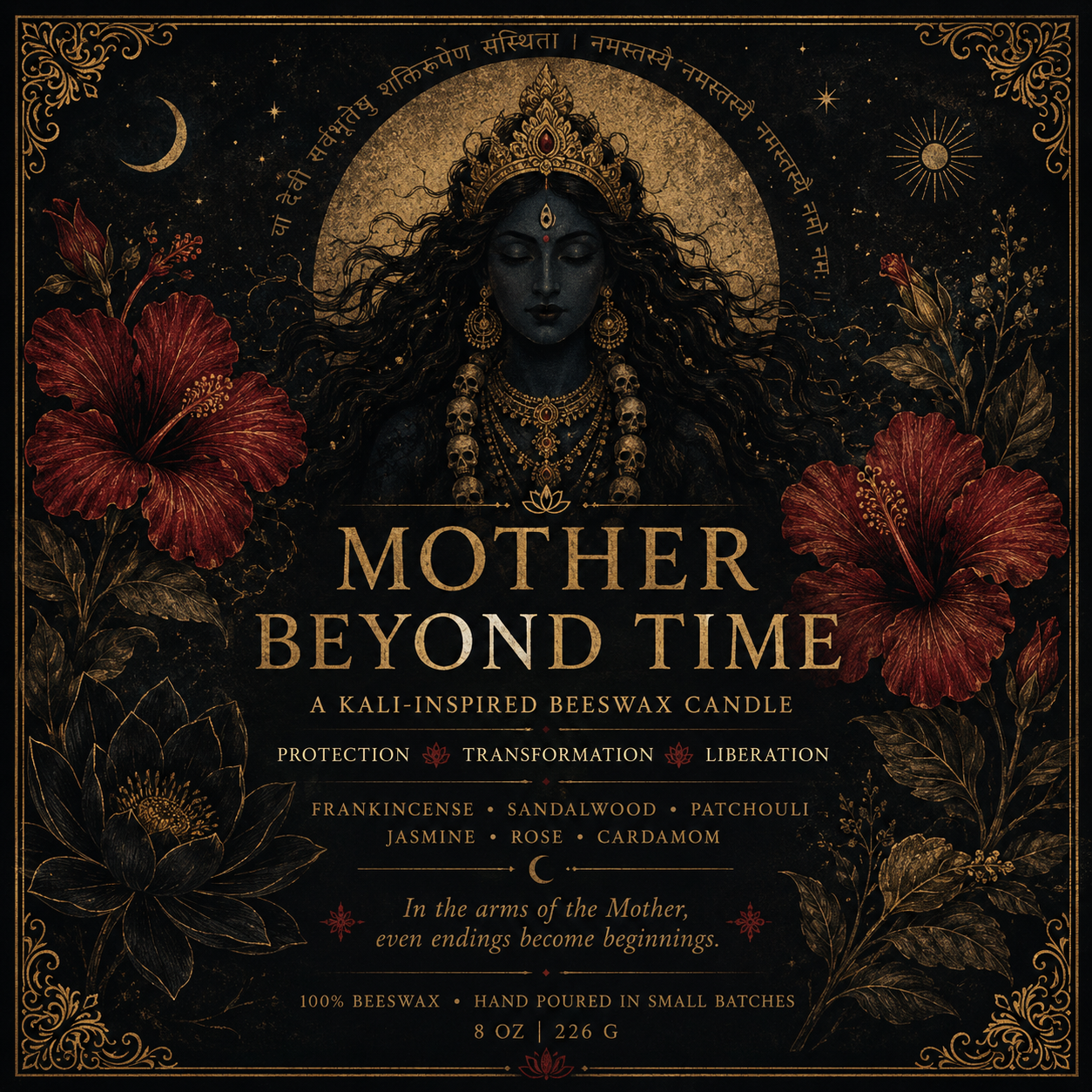 Mother Beyond Time | Kali-Inspired Beeswax Candle