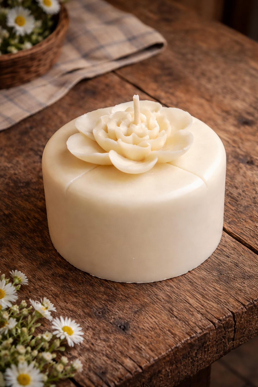 Moonmilk Blossom Candle
