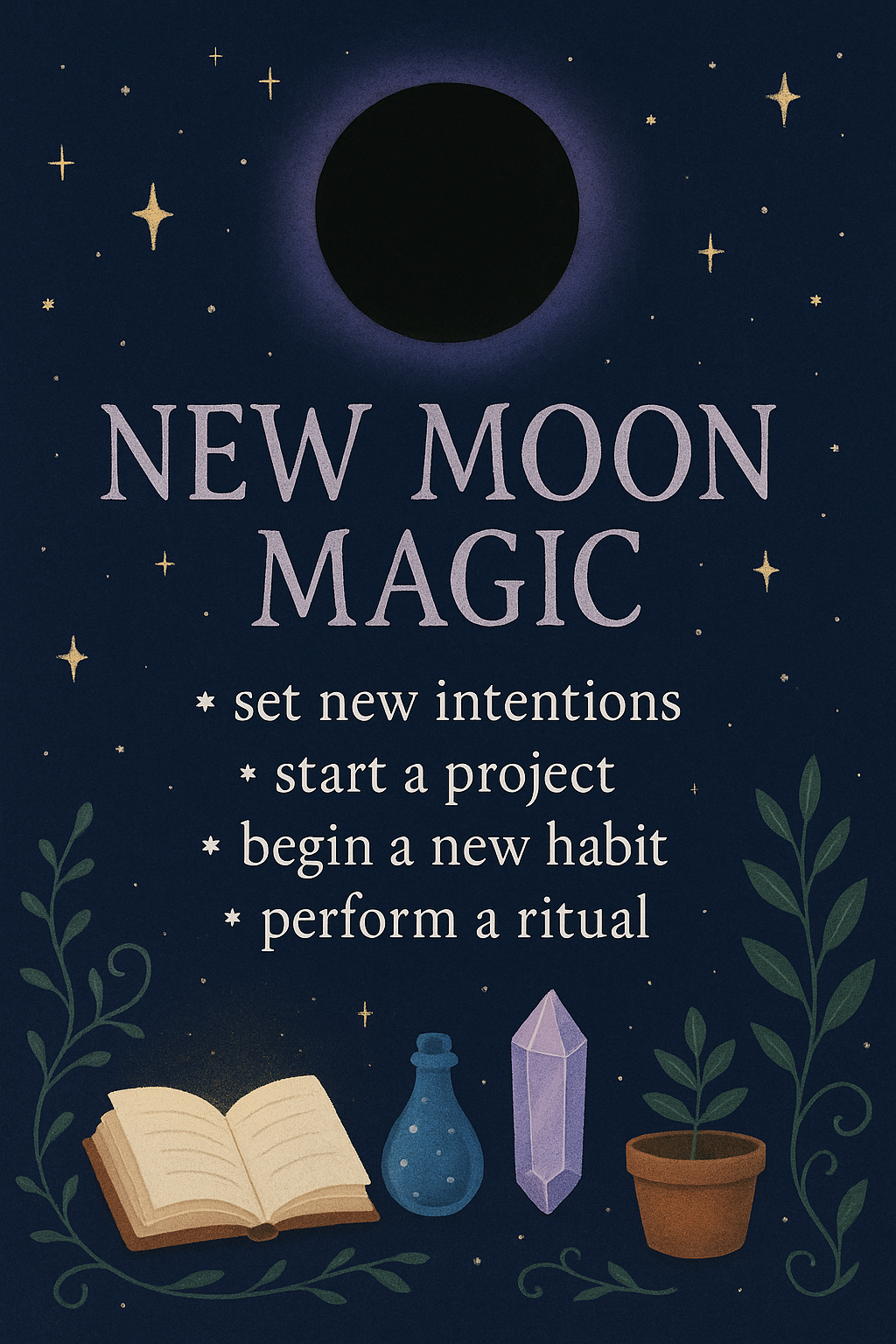 Dark Moon Dreaming – New Moon Candle
