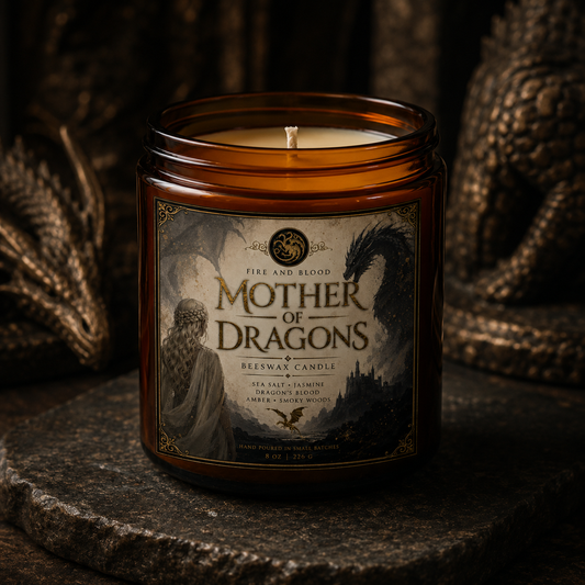 Mother of Dragons Beeswax Candle