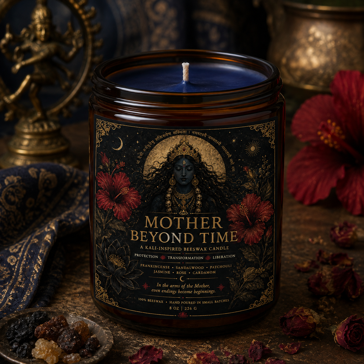 Mother Beyond Time | Kali-Inspired Beeswax Candle