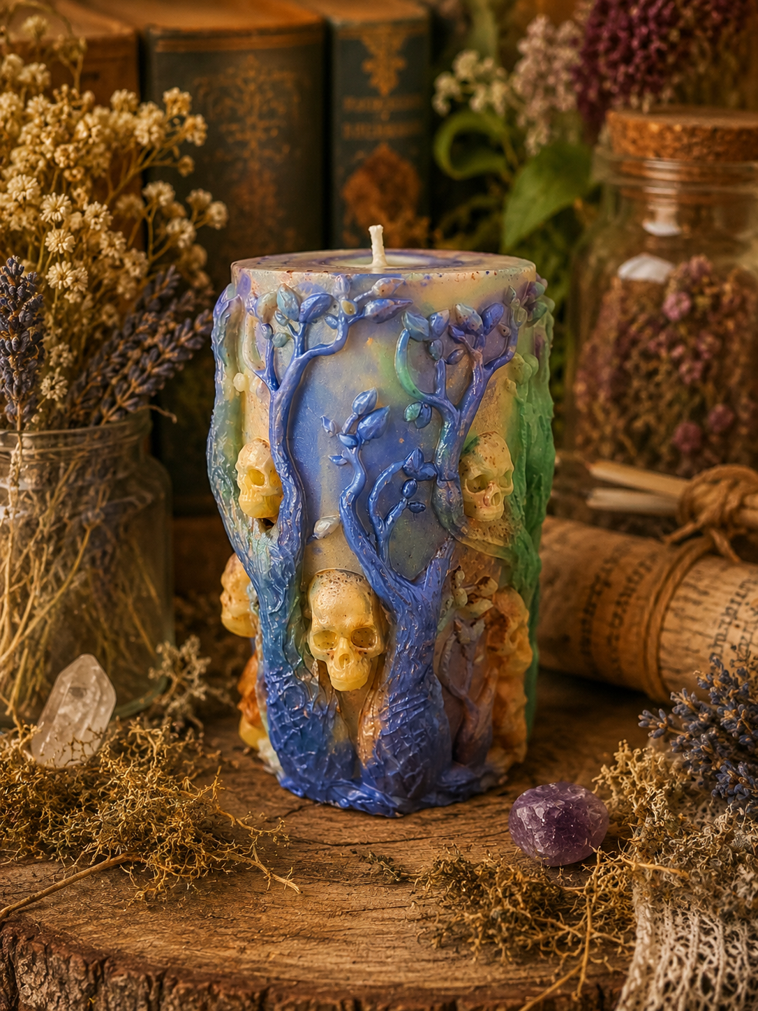 The Bonewood Witch Beeswax Candle